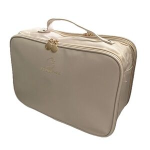 Large Travel Makeup Bag Women's Cosmetic Organizer Storage Toiletry Brush Holder